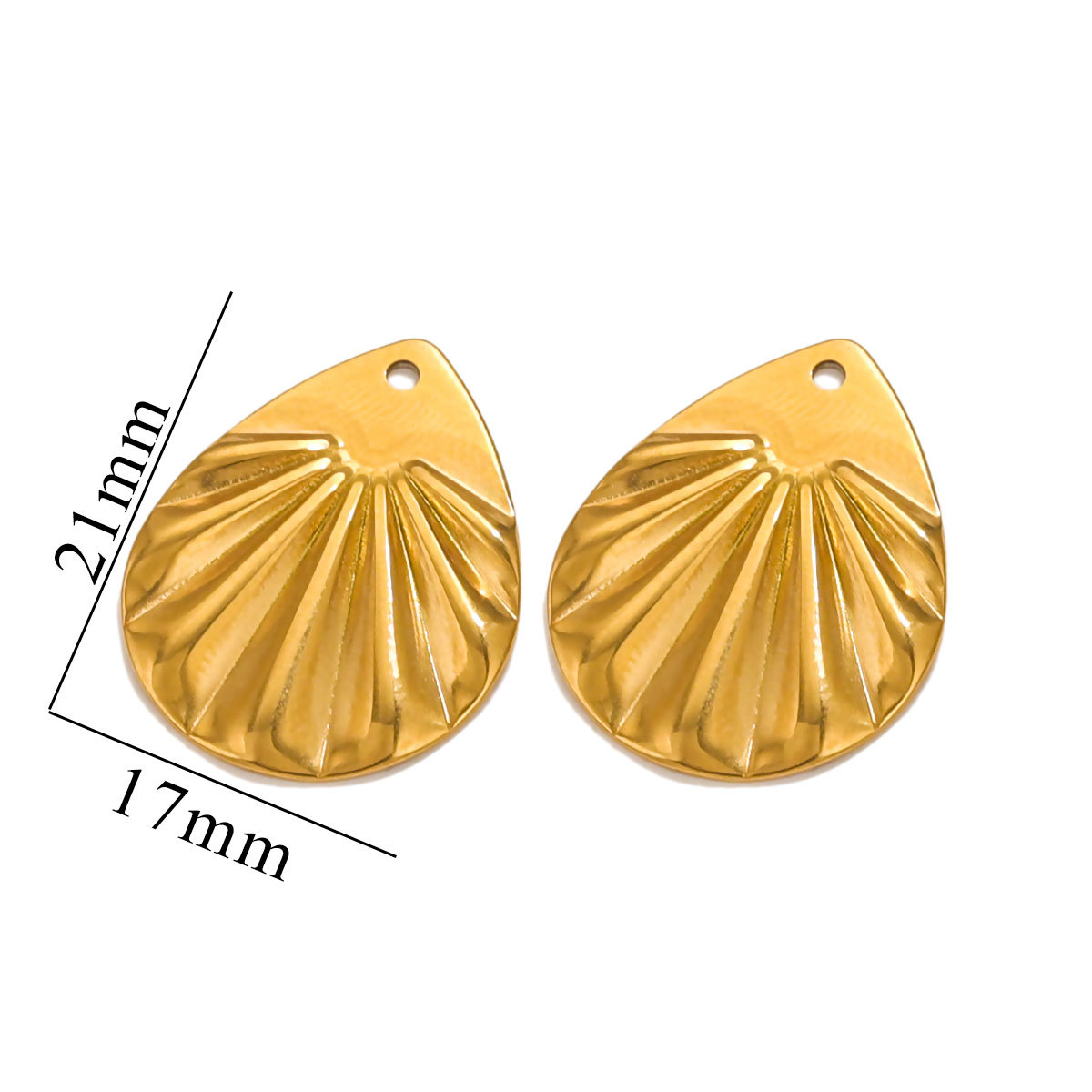 Gold color / 1 Piece Fashionable Simple Style Geometric Shape Stainless Steel  Gold Color Women's Pendant Picture7